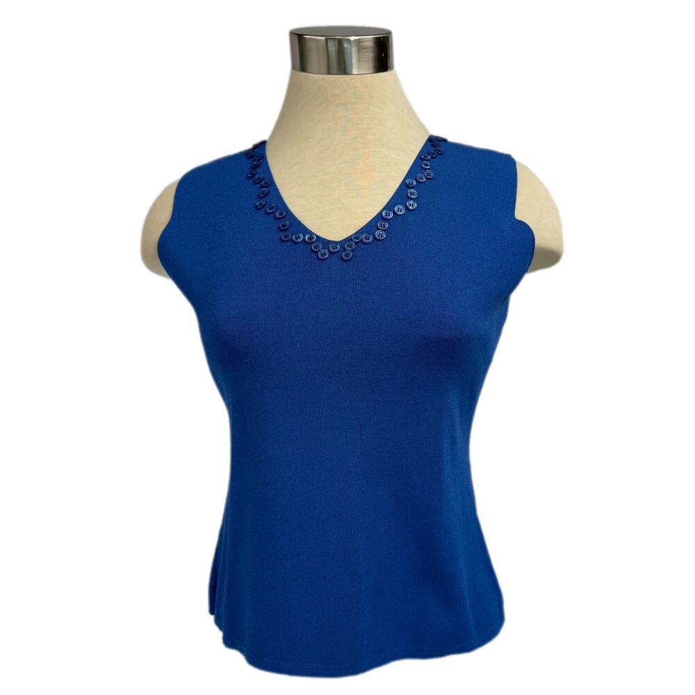 J.A.C. 90s Medium Blue Knit Shell